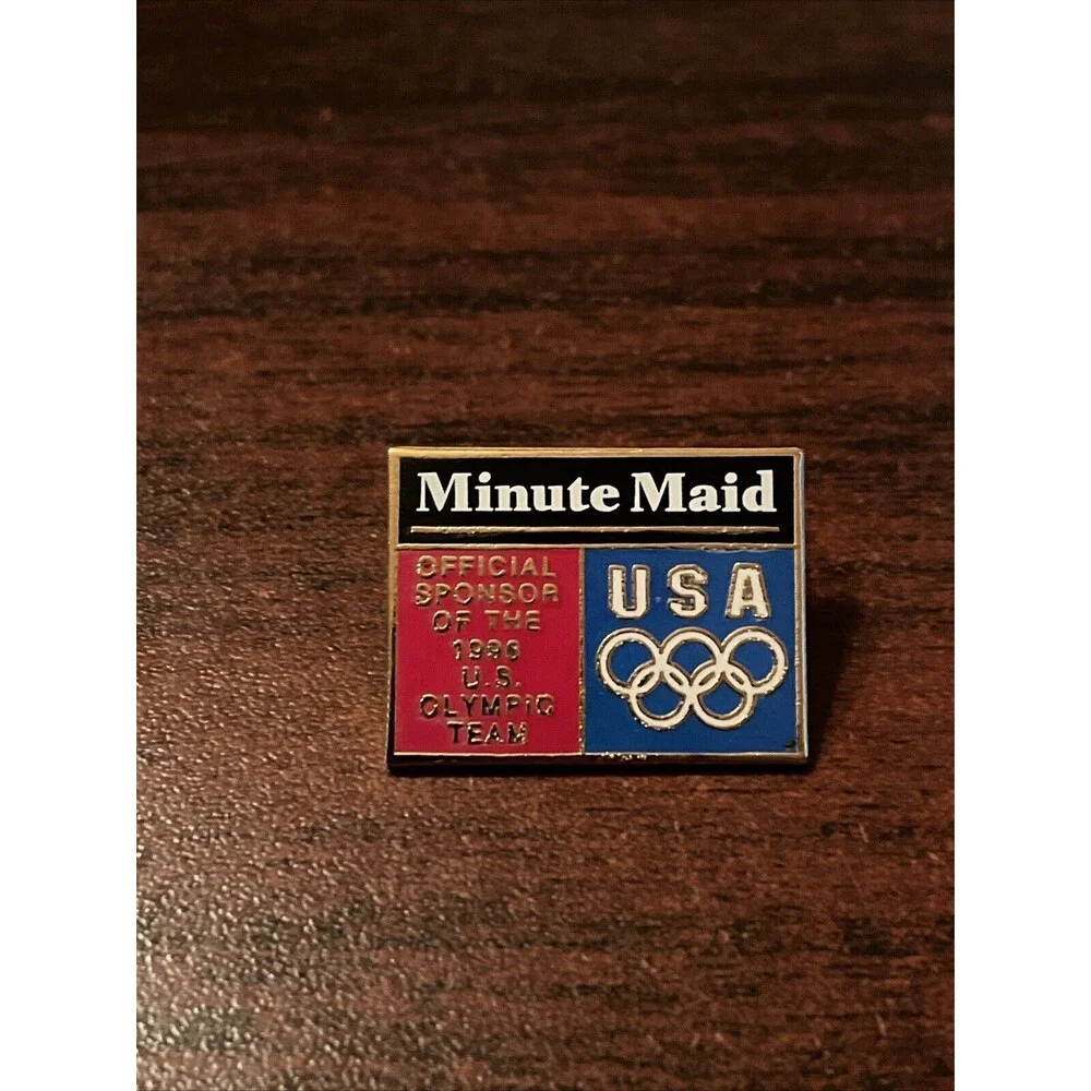 Vintage Minute Maid Team USA Sponsor 1996 Atlanta‎ Olympics Lapel Hat Pin